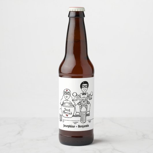 Etiketten op fietsfietsen met gevechtsflesjes (Voorkant)