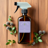 Etiketten op flacons met Paarse slipspoeling op ma