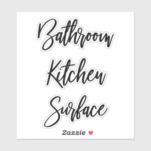 Etiketten op flesjes met sproeier reinigen sticker (Vel)