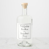 Etiketten op flesjes voor aangepaste bruiloft-brui (Voorkant)