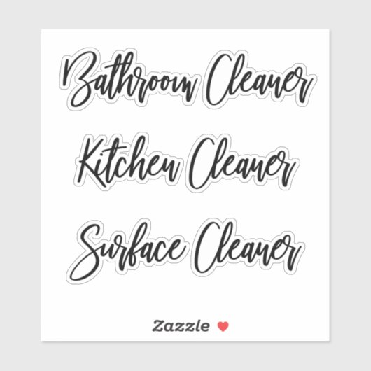 Etiketten op flesjes voor huishoudelijk gebruik sticker (Vel)