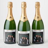 Etiketten op flessen mousserende wijn (Flessen)