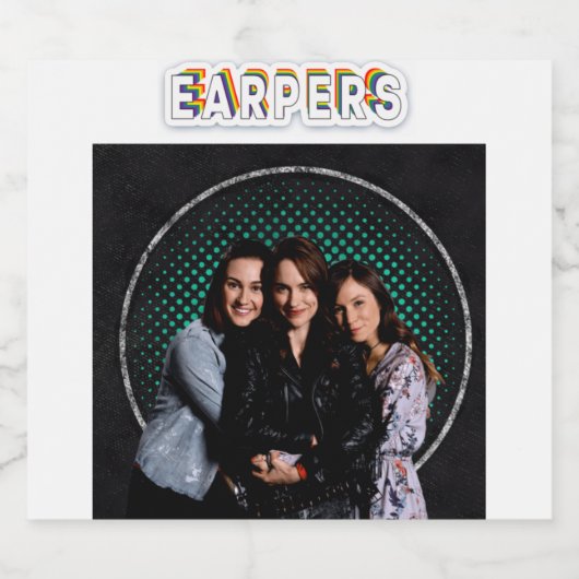 Etiketten op flessen mousserende wijn (Enkel label)