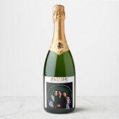 Etiketten op flessen mousserende wijn (Voorkant)