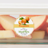 Etiketten op Oranje fruitverpakkingen Labels (Aangebracht)