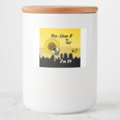 Etiketten op pot en voedselcontainer (Voorkant)