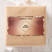 Etiketten op Roos goudkleurige flesjes (Insitu)