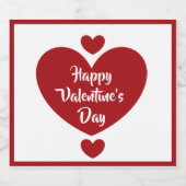 Etiketten op Valentijnsdag-bier (Enkel label)