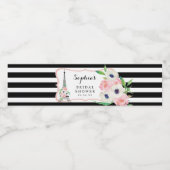 Etiketten op Vrijgezellenfeest-water in Parijs (Enkel label)