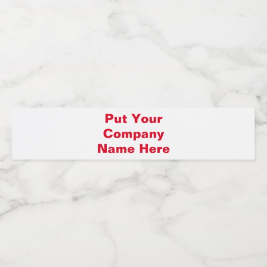 Etiketten op waterflessen (Enkel label)