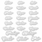 Etiketten panterplaten sticker (Voorkant)