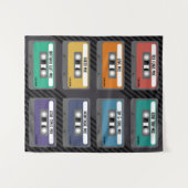Etiketten personaliseren Mixtape Tapestry Wandkleed (Voorkant (horizontaal))