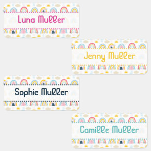 Etiketten Regenboogkleding Labels