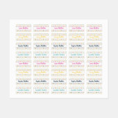 Etiketten Regenboogkleding Labels (Vel)