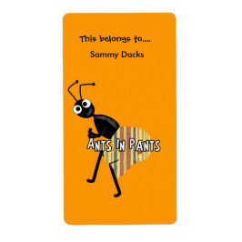 Etiketten Stickers Bookplate Ants in Pants