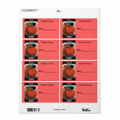 Etiketten tomatensaus inblikken/invriezen (Full Sheet)