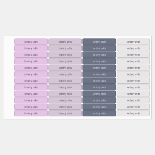 Etiketten van de Boho Girl School Name Labels (Vel)