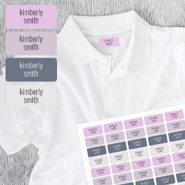 Etiketten van de Boho Girl School Name Labels