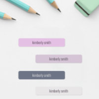 Etiketten van de Boho Girl School Name