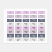 Etiketten van de Boho Girl School Name Labels (Vel)