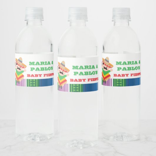 ETIKETTEN VAN DE FIESTA-WATERFLES (Flessen)