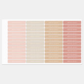 Etiketten van de naam Boho Pink Girl Labels (Vel)