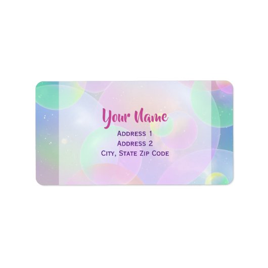 Etiketten van de richting - Bubbels (Voorkant)