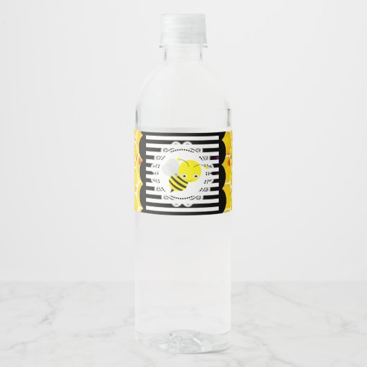 Etiketten van de waterfles van het Baby shower van (Voorkant)