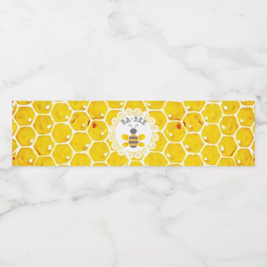 Etiketten van de waterfles van het Baby shower van (Enkel label)