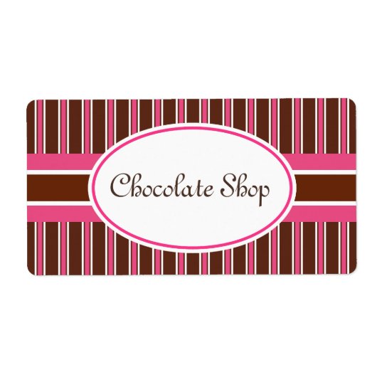 Etiketten van donkere chocoladestrepen (Voorkant)