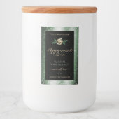 Etiketten van Floral Green en Gold Lijst Black (Voorkant)