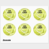 Etiketten van Floral Product Geel Rozenpalm Logo (Vel)