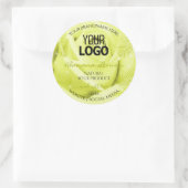 Etiketten van Floral Product Geel Rozenpalm Logo (Tas)