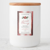Etiketten van Floral White en Red Soft Glitter (Voorkant)