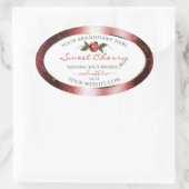 Etiketten van Floral White en Red Soft Glitter (Tas)