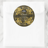 Etiketten van Florence Geel bruin Roos met Logo (Tas)