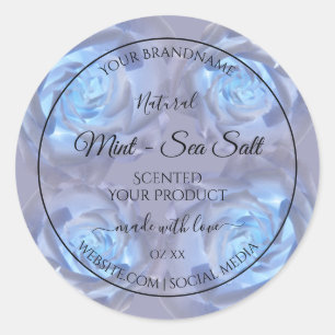 Etiketten van Florence - Lichtblauw Roos