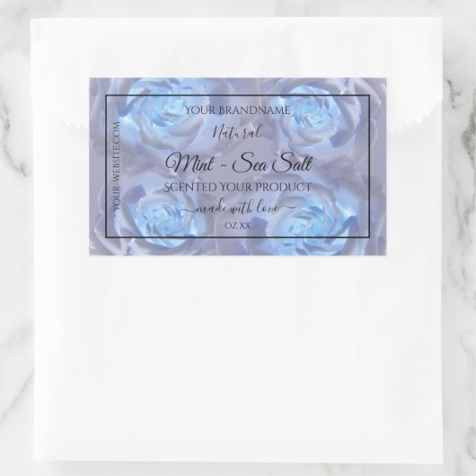 Etiketten van Florence - Lichtblauw Roos (Tas)