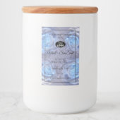 Etiketten van Florence - Lichte Blauwe Rozen met L (Voorkant)