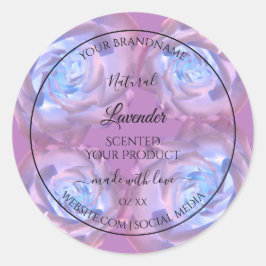 Etiketten van Florence, lichtgevende Paarse Blauwe