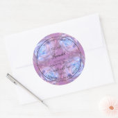 Etiketten van Florence, lichtgevende Paarse Blauwe (Envelop)