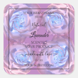 Etiketten van Florence, lichtgevende Paarse Blauwe