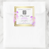 Etiketten van Florence met Logo White Paars Gold (Tas)