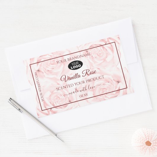 Etiketten van Florence Product Lichte Roze Rozen m (Envelop)