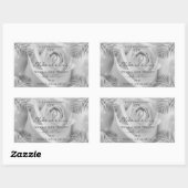 Etiketten van Florence - Zilvergrijze Roos - Palmb (Vel)