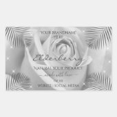 Etiketten van Florence - Zilvergrijze Roos - Palmb (Voorkant)