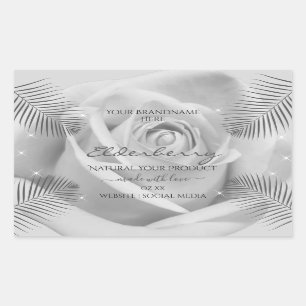 Etiketten van Florence - Zilvergrijze Roos - Palmb