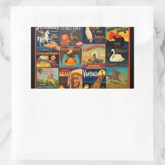 Etiketten van  fruitkisten (Tas)