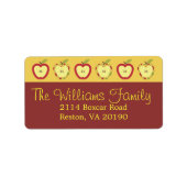 Etiketten van herfstappels (Voorkant)