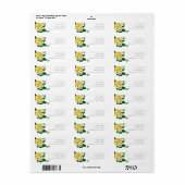 Etiketten van het Adres van de Floral Terugkeer (Full Sheet)